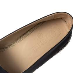 Pre Owned Chanel Black Satin and Fabric CC Flat Espadrilles Size 38