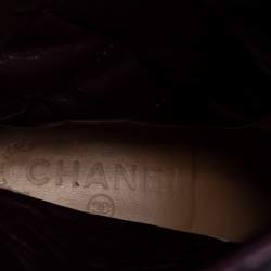 Chanel Black Quilted Age Leather Mid-Calf Boots Size 40