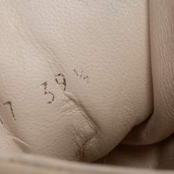 Pre Owned Chanel Grey/White Suede Canvas CC Double Zip High Top Sneakers Size 39.5