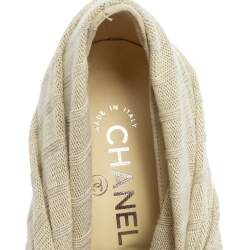 Chanel Black/Off White Patent Leather And Sock Knee Boots Size 39.5