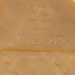 Pre Owned Chanel Multicolor Printed Canvas CC Espadrille Flats Size 39