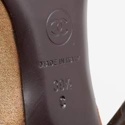 Chanel Multicolor Leather CC Knee Length Boots Size 39.5
