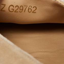 مملوكة مسبقًا  حذاء إسبادريل شانيل فلات سويدي بيج / أزرق غطاء مقدمة مقاس 39