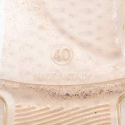 Pre Owned صصندل شانيل كاميليا سي سي جيلي أبيض مقاس 40