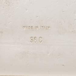 مملوكة مسبقًا Chanel Black/White Tweed And Leather Espadrille Sandals Size 38