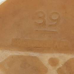 مملوكة مسبقًا حذاء فلات شانيل إسبادريل كانفاس أسود/ بيج شعار سي سي مقاس 39