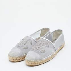 Chanel mesh clearance and grosgrain espadrilles