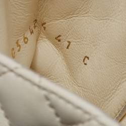 Chanel White/Black Quilted Leather CC Cap Toe Chain Link Logo Combat Boots Size 41