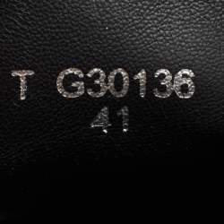 Chanel Black Leather CC Ankle Boots Size 41 