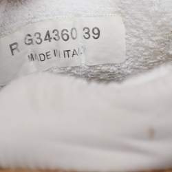 Pre Owned حذاء رياضي شانيل سي سي سويدي وتويد متعدد الألوان بعنق منخفض مقاس 39