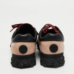 Pre Owned Chanel Multicolor Suede and Nylon CC Sneakers Size 37.5