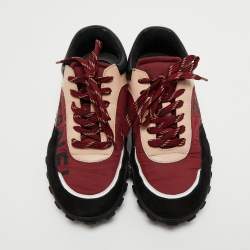 Pre Owned Chanel Multicolor Suede and Nylon CC Sneakers Size 37.5