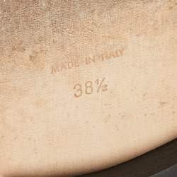 Pre Owned Chanel Multicolor Patent Leather Lace-up Oxfords Size 38.5