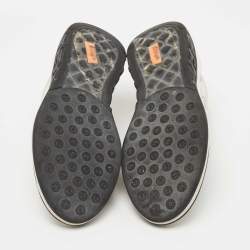 Chanel Grey/Black Mesh Lycra CC Sneakers Size 39