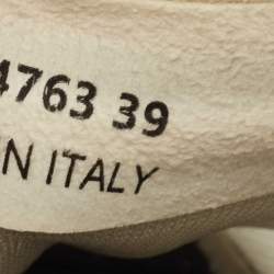 Chanel Grey/Black Mesh Lycra CC Sneakers Size 39