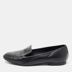Chanel Black Cut Out Velvet Camellia Shoes Heels Pumps