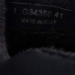 Pre Owned Chanel Black Suede and Nylon CC Sneakers Size 41