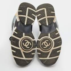 Chanel Multicolor Leather CC Low Top Sneakers Size 38