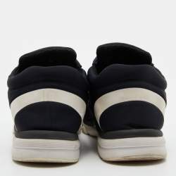 Chanel Tri Color Neoprene CC Low Top Sneakers Size 38