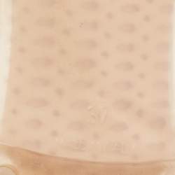 Pre Owned Chanel White Jelly CC Camellia Thong Flat Sandals Size 37