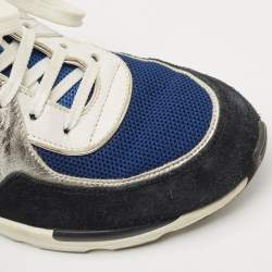 Chanel Multicolor Mesh And Suede CC Low Top Sneakers Size 38