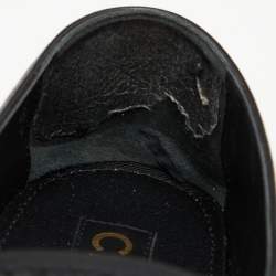 Pre Owned Chanel Black Quilted Leather CC Logo Espadrille Flats Size 36