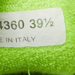 مملوكة مسبقًا Chanel Multicolor Suede and Neoprene CC Low Top Sneakers Size 39.5