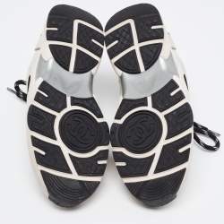 مملوكة مسبقًا Chanel Tricolor Mesh and Suede CC Low Top Sneakers Size 36