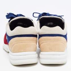 Chanel Multicolor Suede CC Low Top Sneakers Size 38
