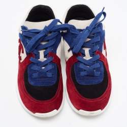 Chanel Multicolor Suede CC Low Top Sneakers Size 38