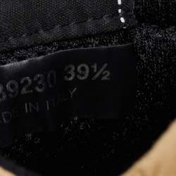 Pre Owned Chanel Brown Nubuck CC Logomania Low Top Sneakers Size 39.5