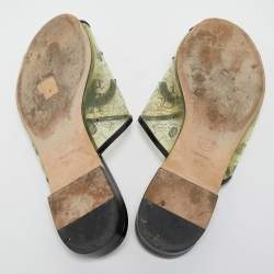 Chanel Transparent/Black PVC and Patent Leather CC Flat Slides Size 39
