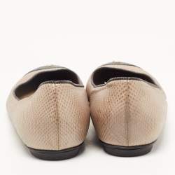 Chanel Brown/Black Leather CC Ballet Flats Size 42