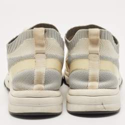 Pre Owned Chanel Multicolor Knit Fabric CC Sock Sneakers Size 41