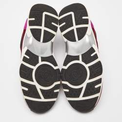Chanel Multicolor Suede CC Low Top Sneakers Size 41