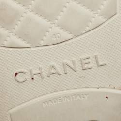 Chanel Multicolor Rubber CC Rubber Pool Slides Size 40