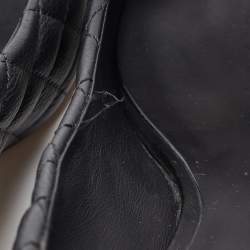 Pre Owned Chanel Black Quilted Leather CC Cap Toe Pumps Size 39