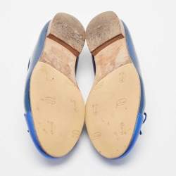 Chanel Two Tone Patent and Leather CC Cap Toe Bow Ballet Flats Size 38