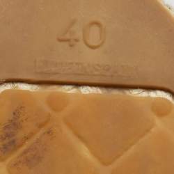 Chanel Beige/Black Canvas CC Cap Toe Espadrille Flats Size 40