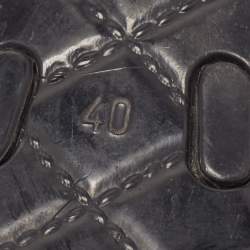 Chanel Black Jelly Camellia Thong Flats Size 40