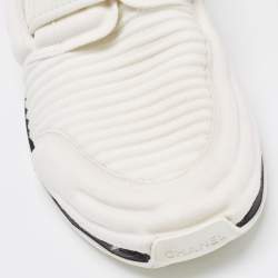 Chanel White Fabric Stretch CC Sock Sneakers Size 41