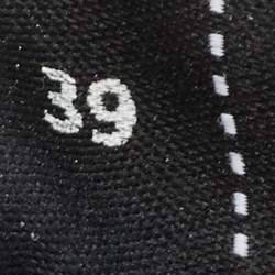 Pre Owned Chanel White Perforated Leather Logo Low Top Sneakers Size 39