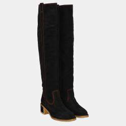Chanel  Women's Leather Boots - Black - EU 38