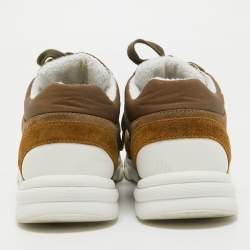 مملوكة مسبقًا Chanel Two Tone Fabric and Suede CC Sneakers Size 40