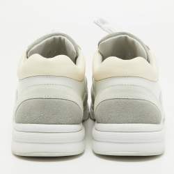 Chanel Multicolor Fabric and Suede CC Low Top Sneakers Size 40.5