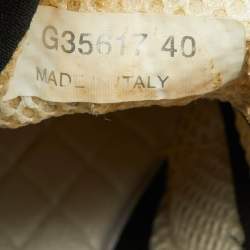 Pre Owned Chanel Multicolor Suede and Mesh CC Low Top Sneakers Size 40