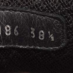 Pre Owned Chanel Tricolor Neoprene and Suede CC Low Top Sneakers Size 38.5