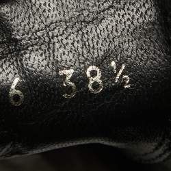 Chanel Black Leather Camelia High Top Sneakers Size 38.5
