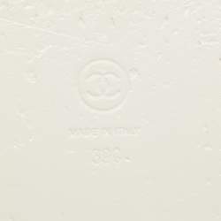 مملوكة مسبقًا Chanel White  Leather Interlocking CC Dad Sandals Size 39