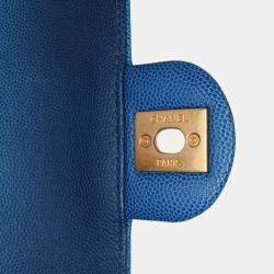 Chanel Blue Quilted Caviar Sunset On The Sea Flap Belt Bag
